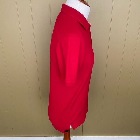 New Era men M 3 button short sleeve polo red - Picture 5 of 9